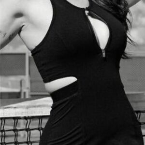 Black Cutout Sleeveless Dress